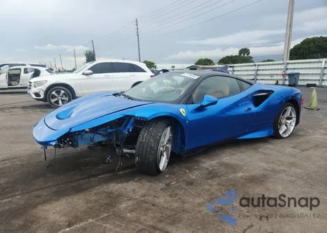 2022 Ferrari F8 Tributo из США, поврежденный, VIN ZFF92LLA2N0272257